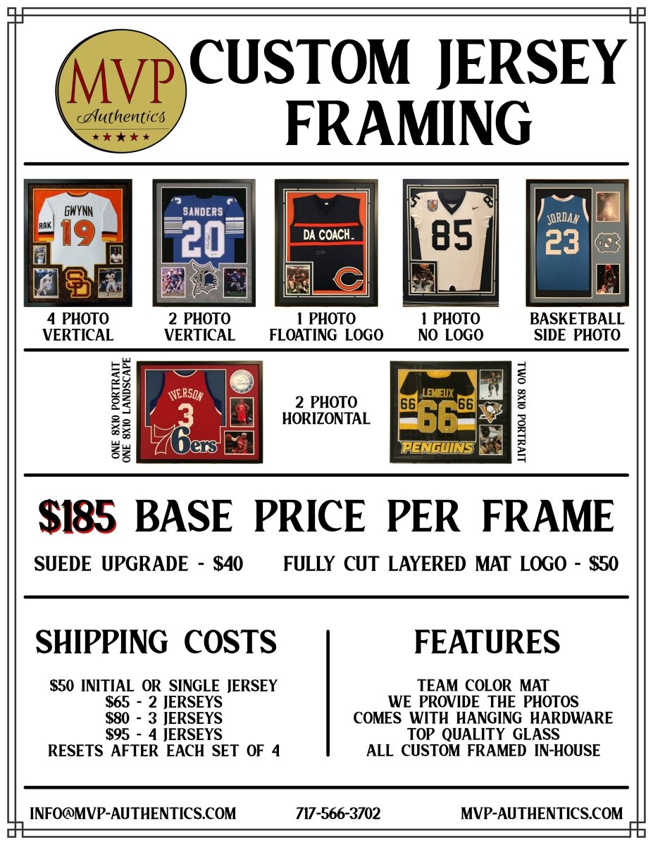 Jersey Framing Made Easy and Affordable at MVP Authentics - MVP Authentics