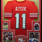 2Framed San Francisco 49Ers Brandon Aiyuk Autographed Signed Jersey Beckett Holo Jersey Framing MVP Authentics
