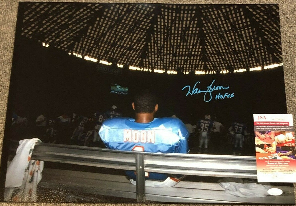 Houston Oilers Warren Moon Autographed Signed Inscribed 16X20 Photo Jsa Coa