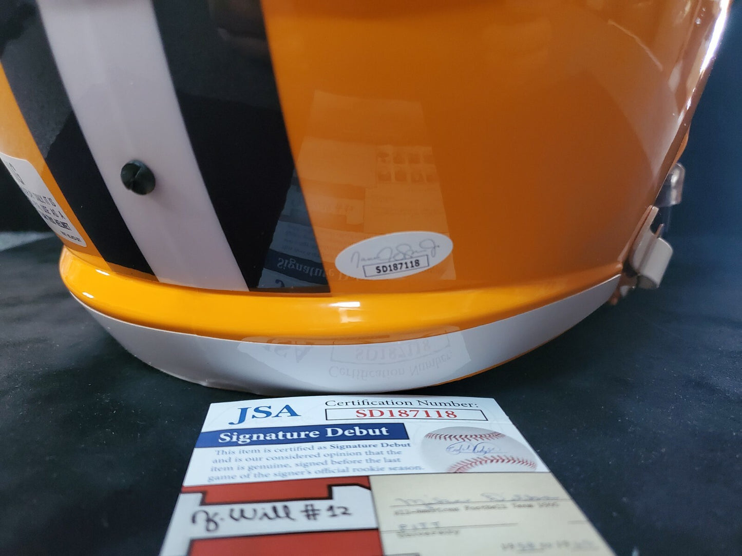 Lsu Tigers Walker Howard & Will Campbell 2X Signed Full Size Replica Helmet Jsa