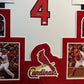 MVP Authentics Framed In Suede St Louis Cardinals Yadier Molina Autographed Jersey Jsa Coa 900 sports jersey framing , jersey framing