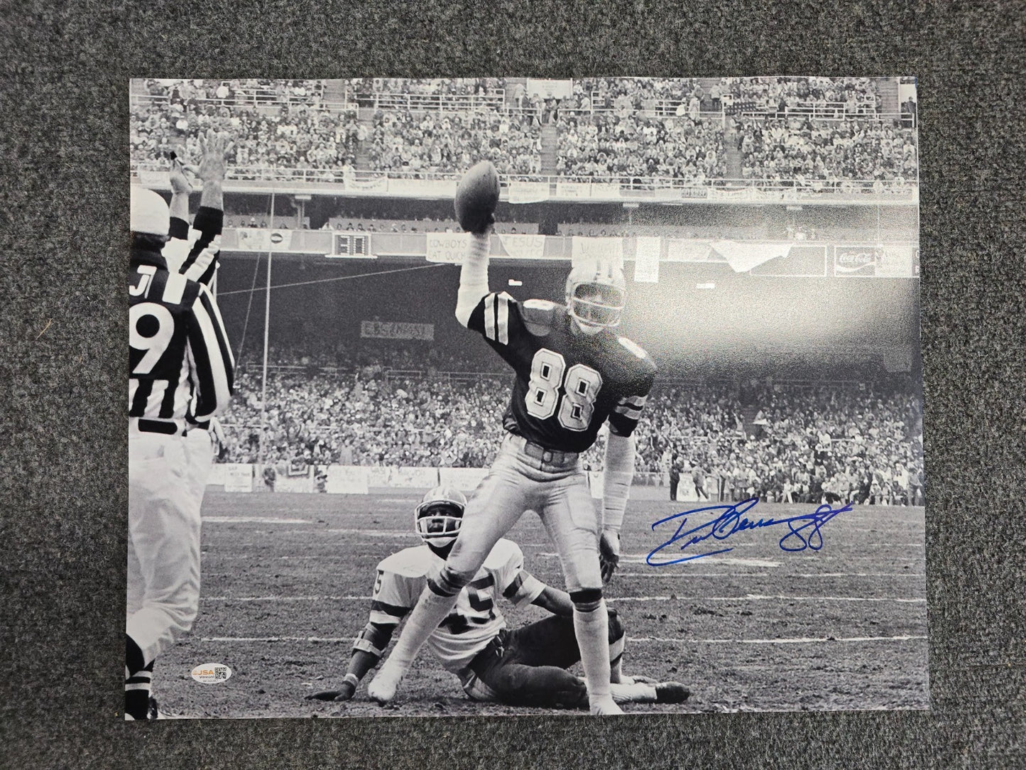 Dallas Cowboys Drew Pearson Autographed Signed Inscribed 16X20 Photo Jsa Coa