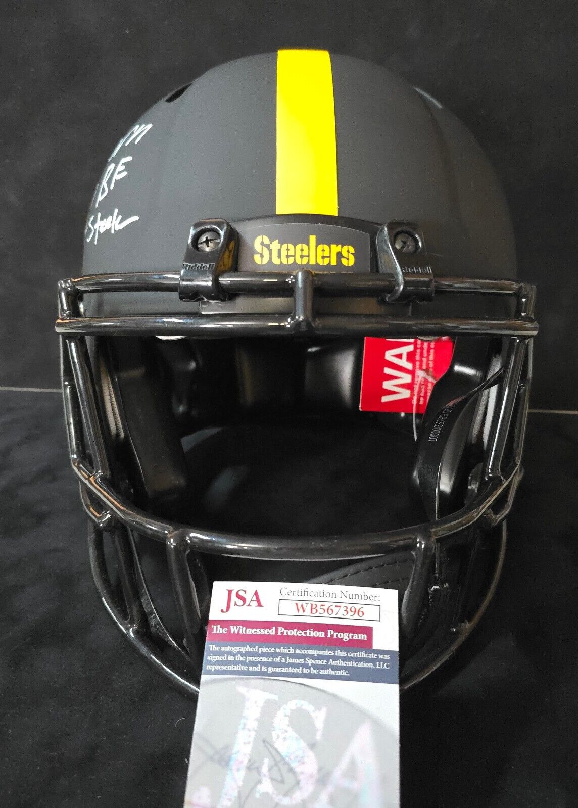 Pittsburgh Steelers Joey Porter Jr Signed Full Size Eclipse Authentic Helmet Jsa
