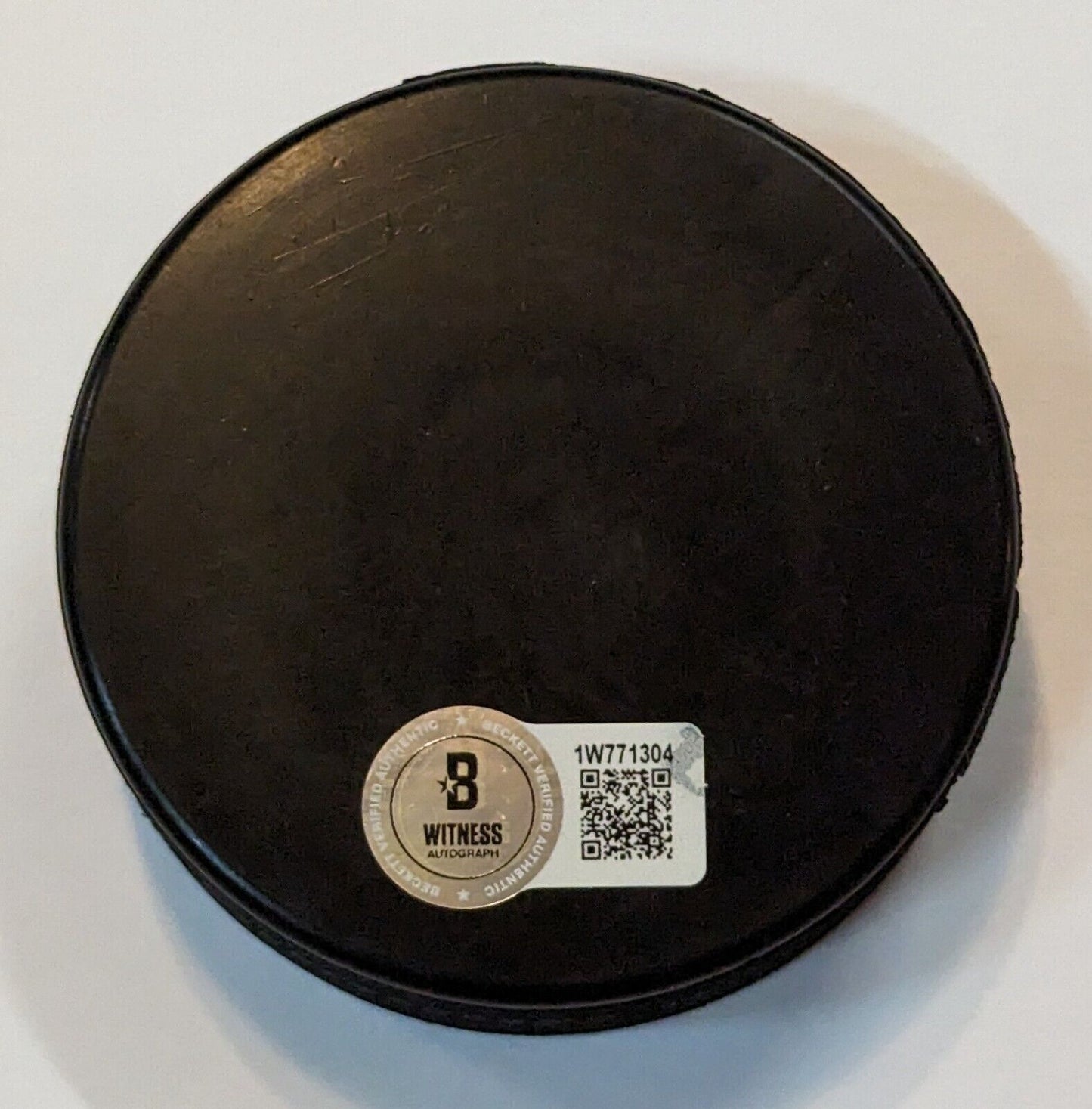 Pat Lafontaine Autographed Signed Inscribed "Hof 2003" Usa Hockey Puck Beckett