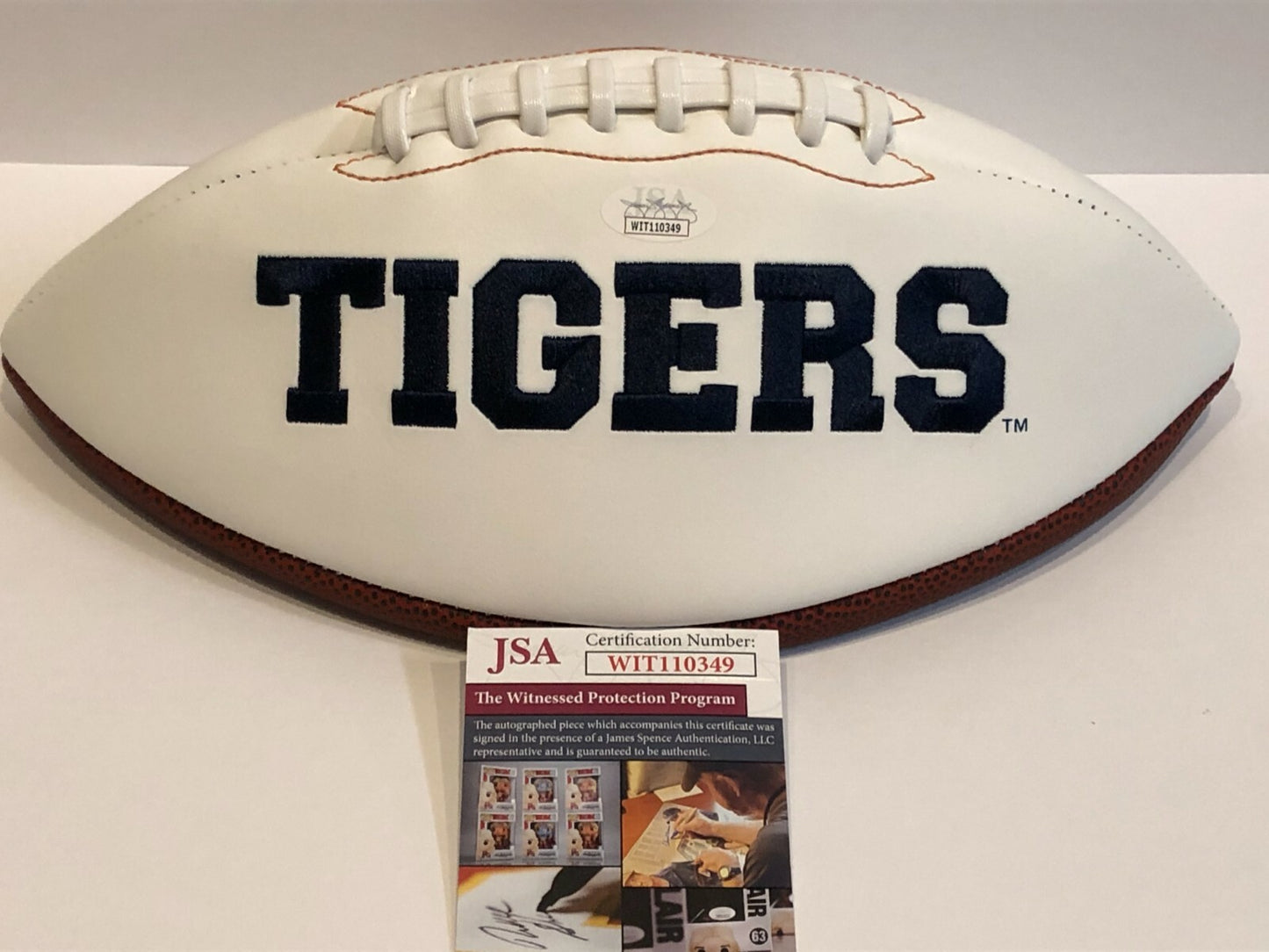 Darius Slayton Autographed Signed Inscribed Auburn Tigers Logo Football Jsa Coa