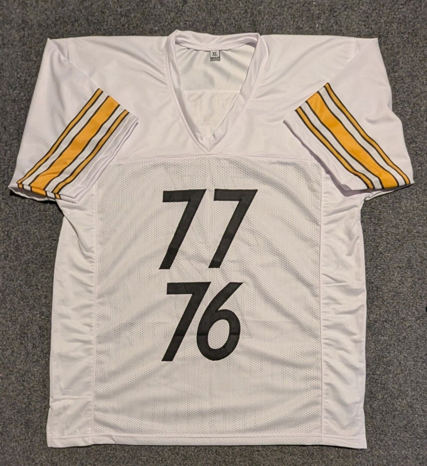 Pittsburgh Steelers Broderick Jones & Troy Fautanu 2X Autographed Jersey Jsa Coa