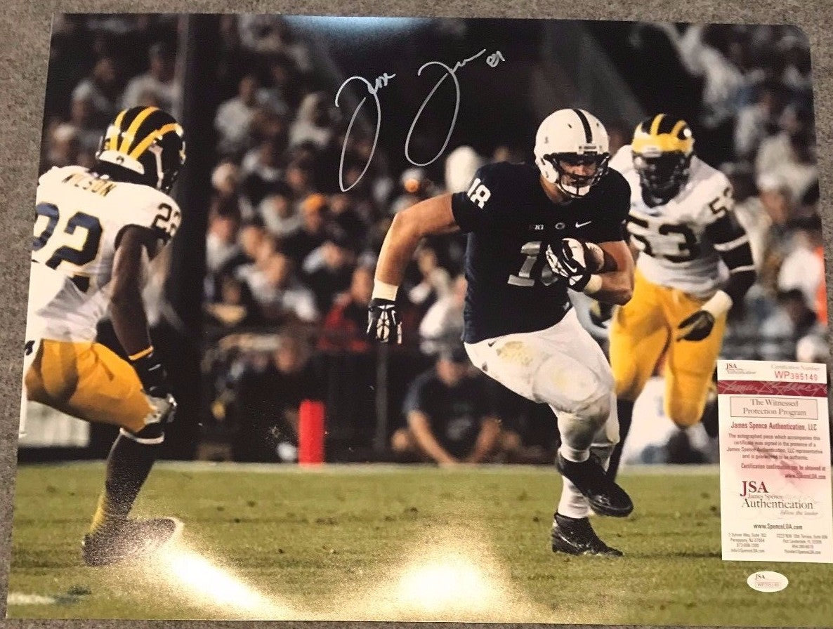Jesse James Autographed Signed Penn State 16X20 Photo Jsa Coa