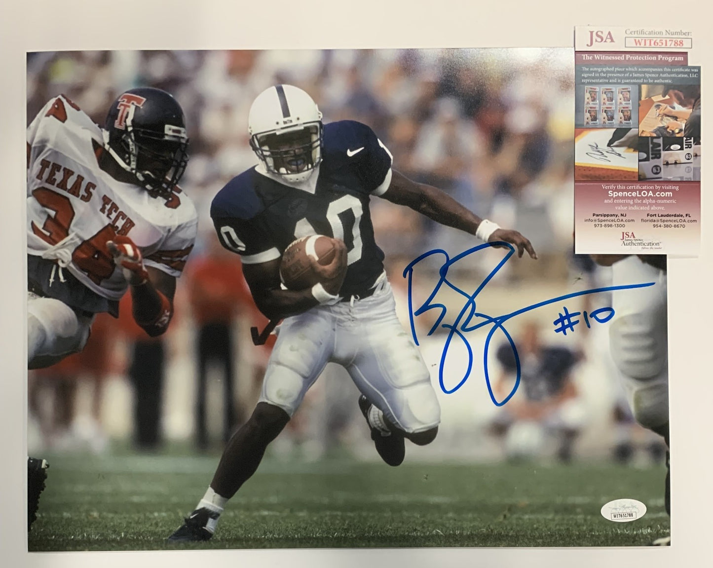 Penn State Nittany Lions Bobby Engram Autographed Signed 11X14 Photo Jsa Coa