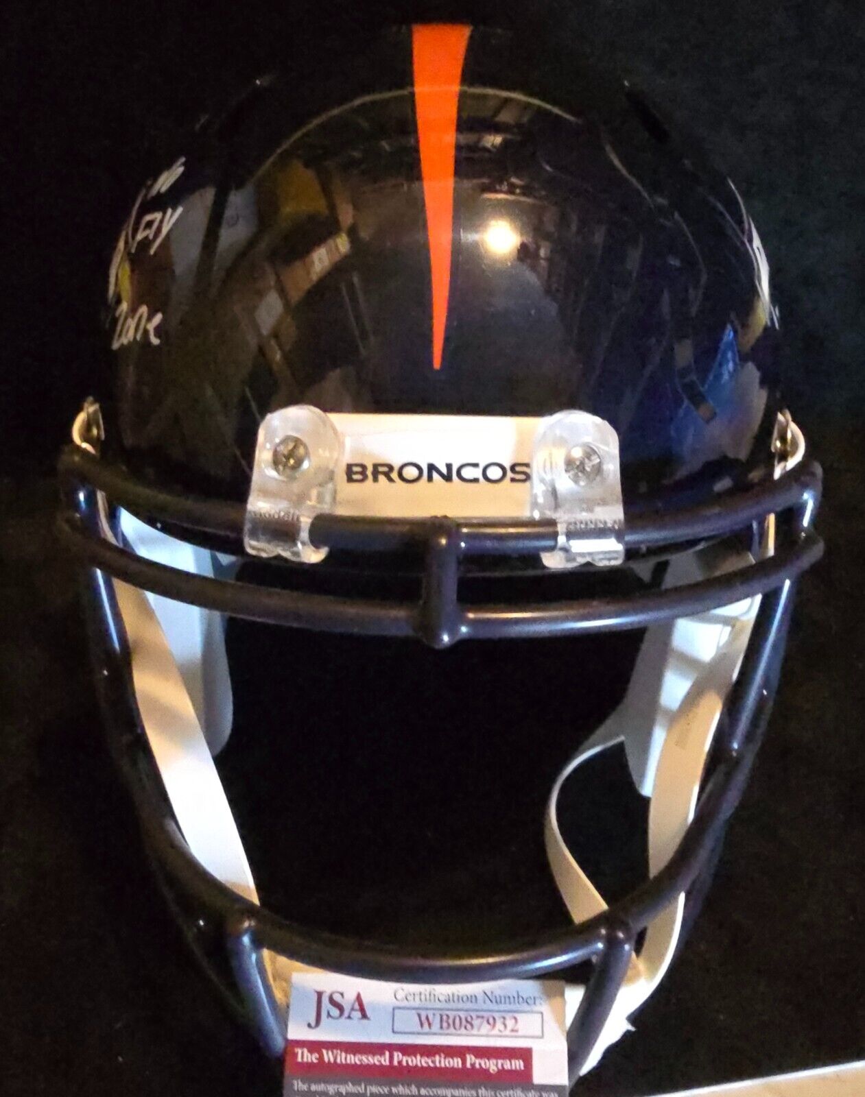 Denver Broncos Pat Surtain Ii Signed Insc Speed Replica Full Size Helmet Jsa