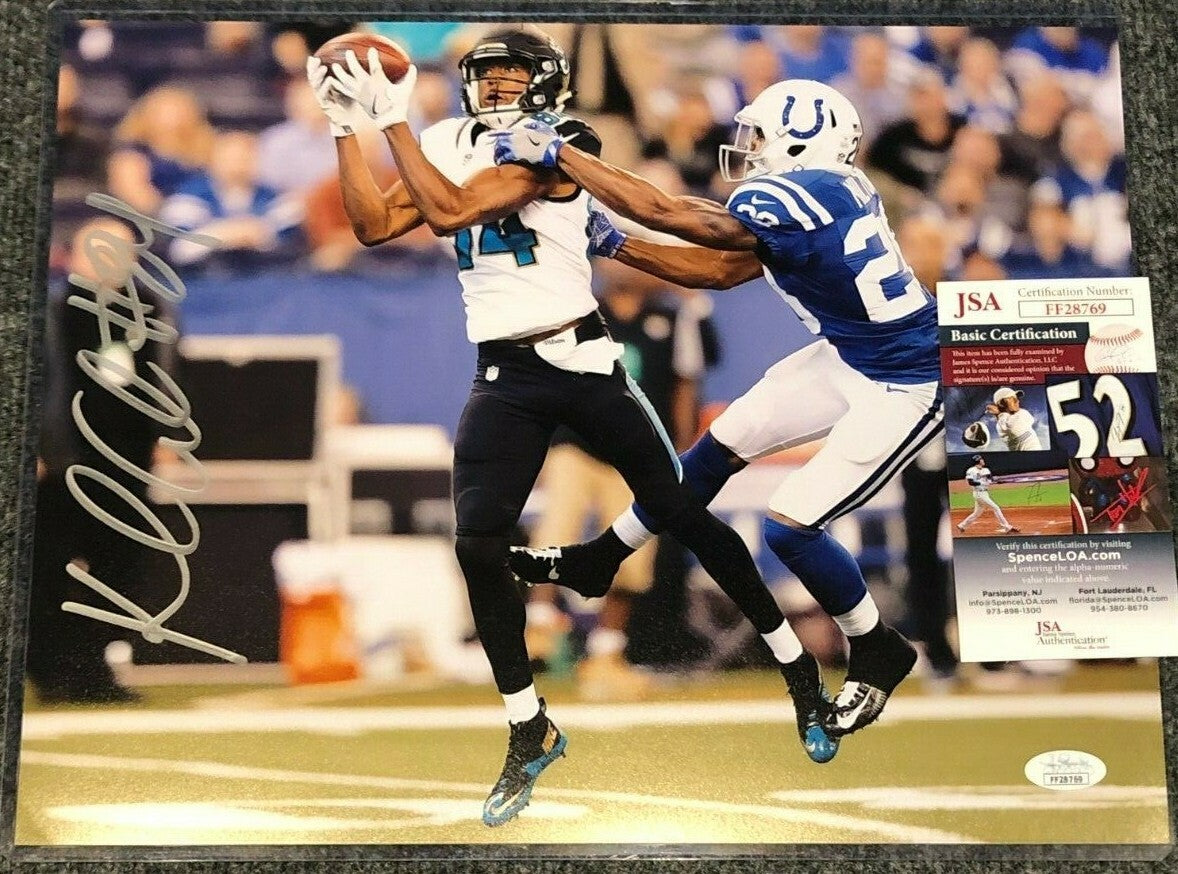 Jacksonville Jaguars Keelan Cole Autographed Signed 11X14 Photo Jsa Coa