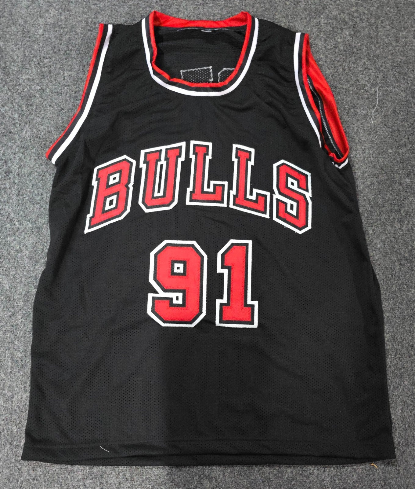 Chicago Bulls Dennis Rodman Autographed Signed Jersey Jsa Holo