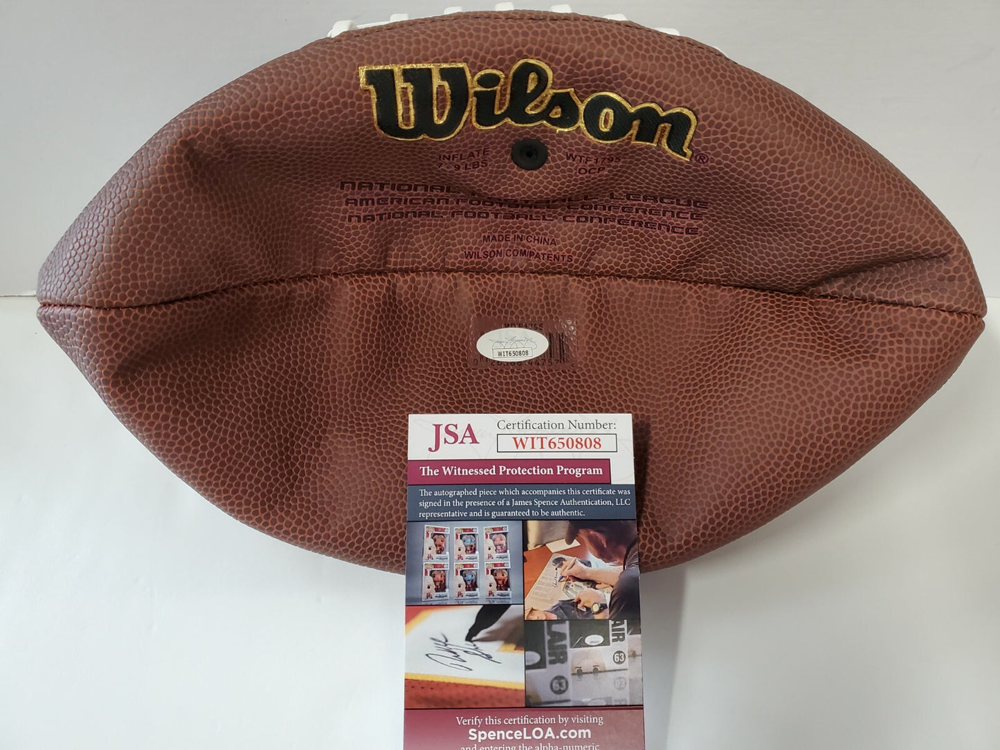 Pittsburgh Steelers Dan Kreider Autographed Signed Football Jsa Coa