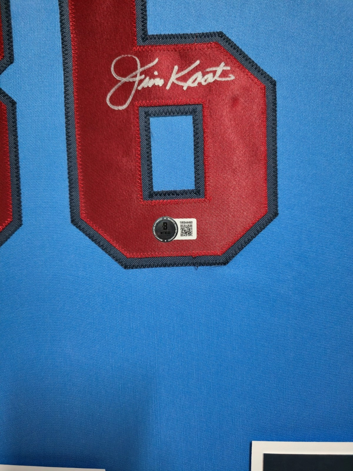 Custom Framed Minnesota Twins Jim Kaat Autographed Signed Jersey Beckett Holo
