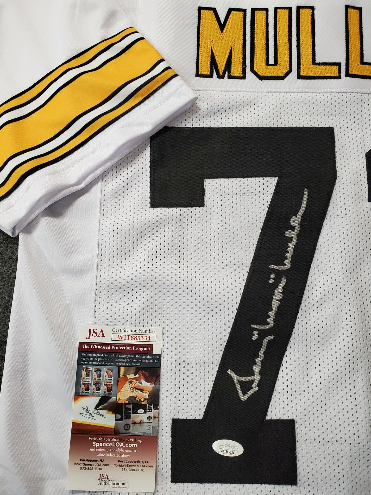 Pittsburgh Steelers Gerry Mullins Autographed Signed Jersey Jsa Coa