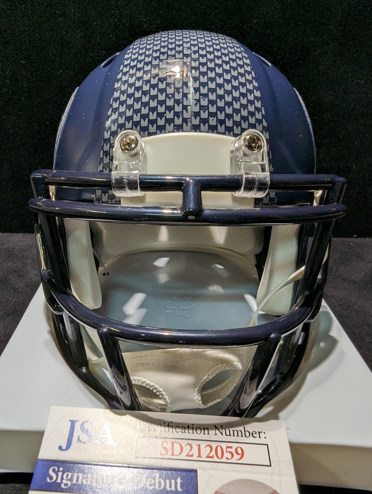 Seattle Seahawks Devon Witherspoon Signed Speed Mini Helmet Jsa Coa