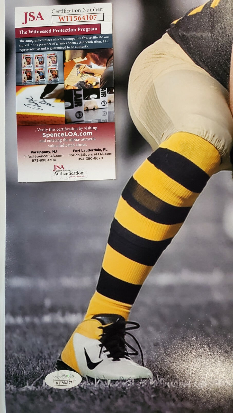 Pittsburgh Steelers Brett Keisel Autographed 16X20 Photo Jsa Coa