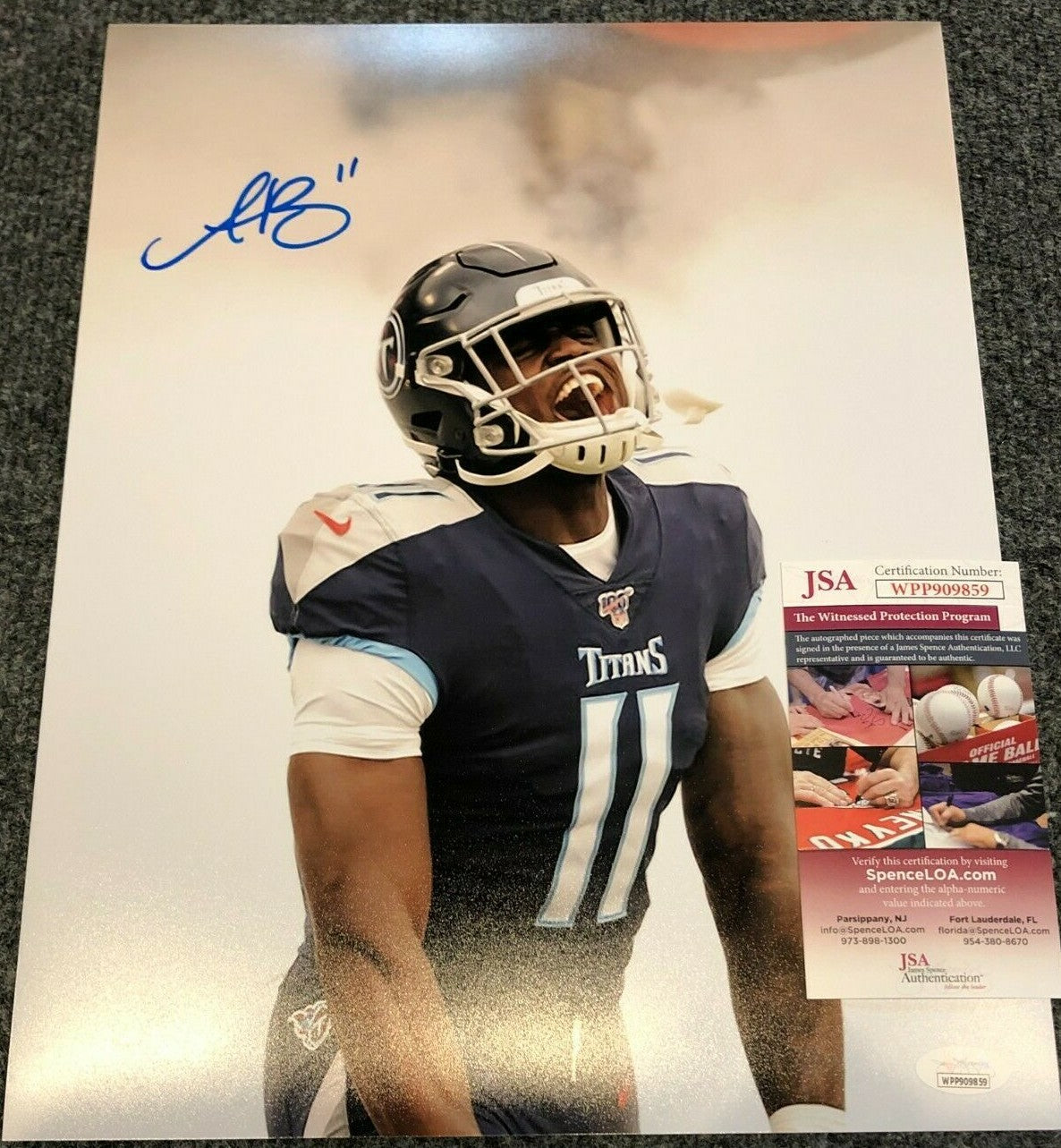Tennessee Titans Aj Brown Autographed Signed 11X14 Photo Jsa Coa