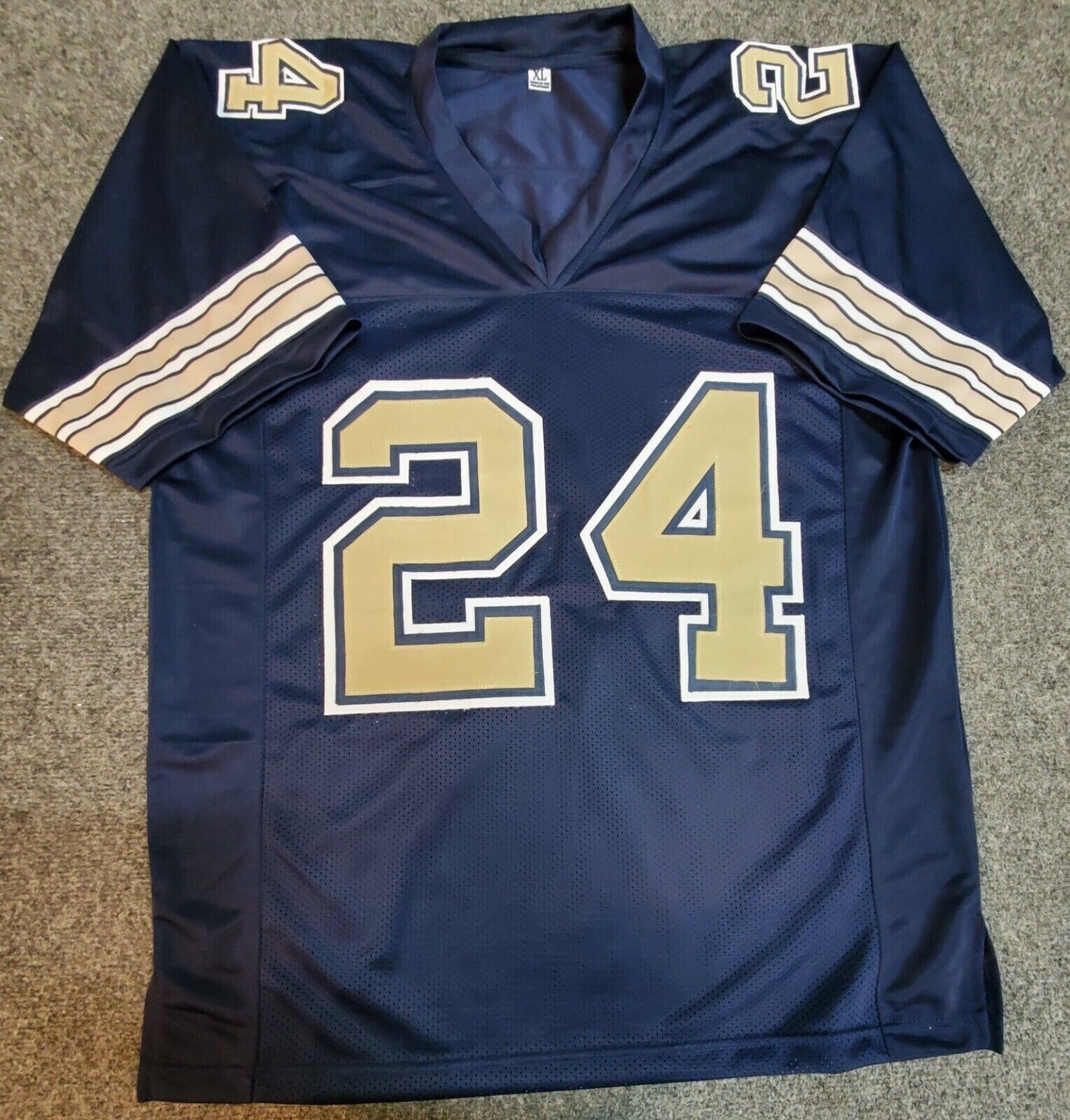 Phil Campbell Iii Unsigned Pitt Panthers Style Custom Jersey
