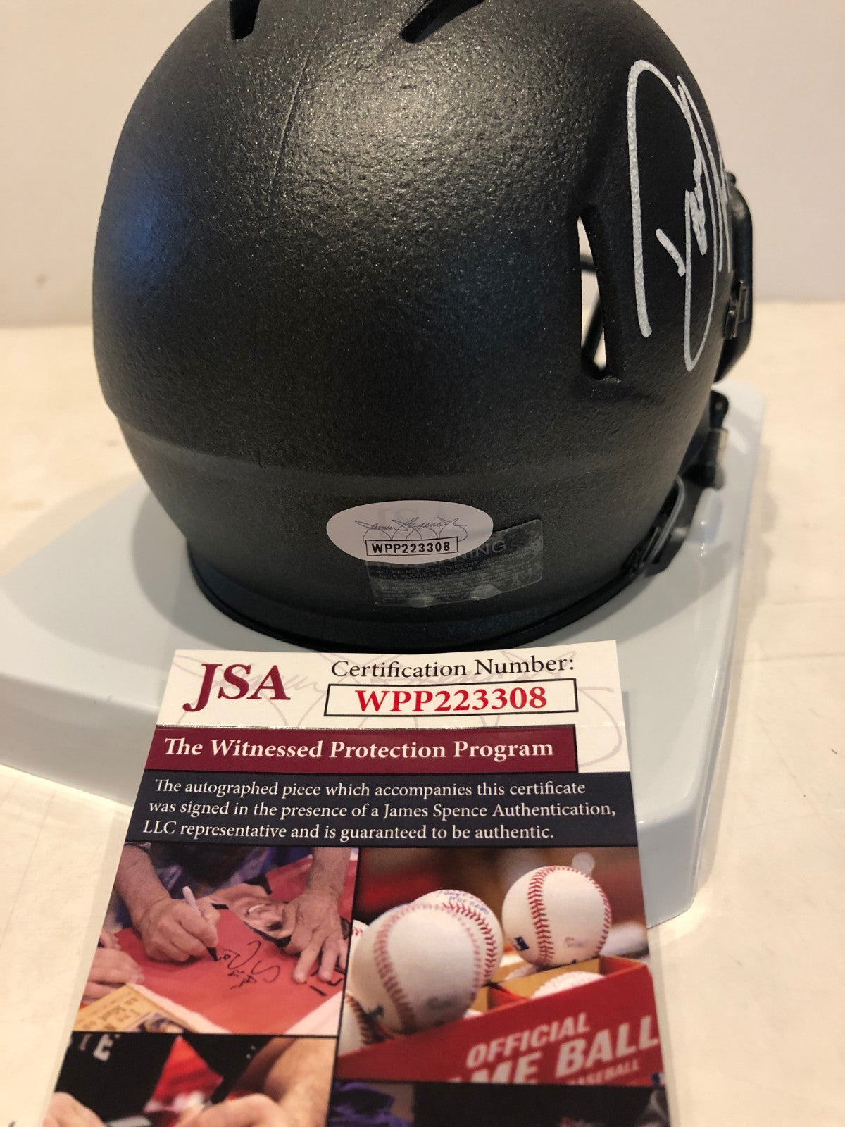 Darron Lee Autographed Signed Ohio State Buckeyes Matte Mini Helmet Jsa Coa