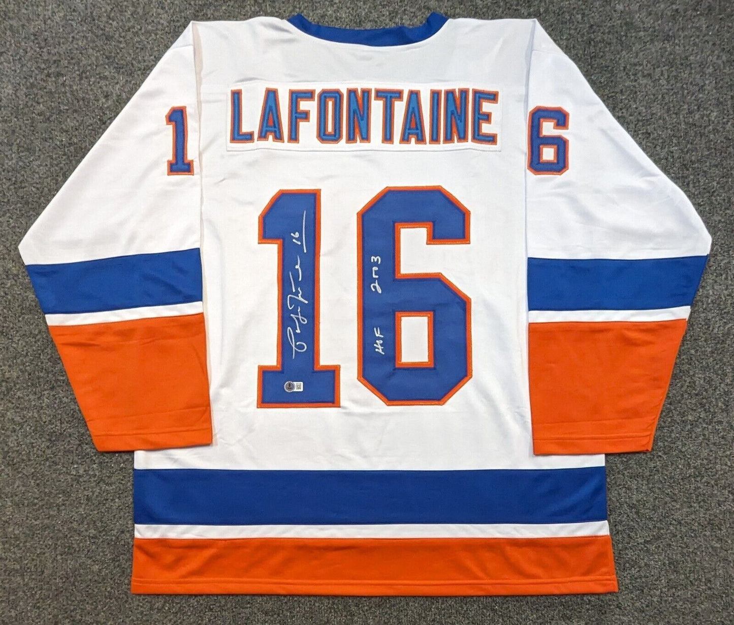 New York Islanders Pat Lafontaine Autographed Signed Inscribed Jersey Beckett