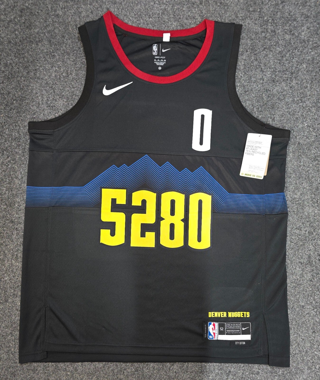 Denver Nuggets Christian Braun Autographed Signed Jersey Beckett Holo