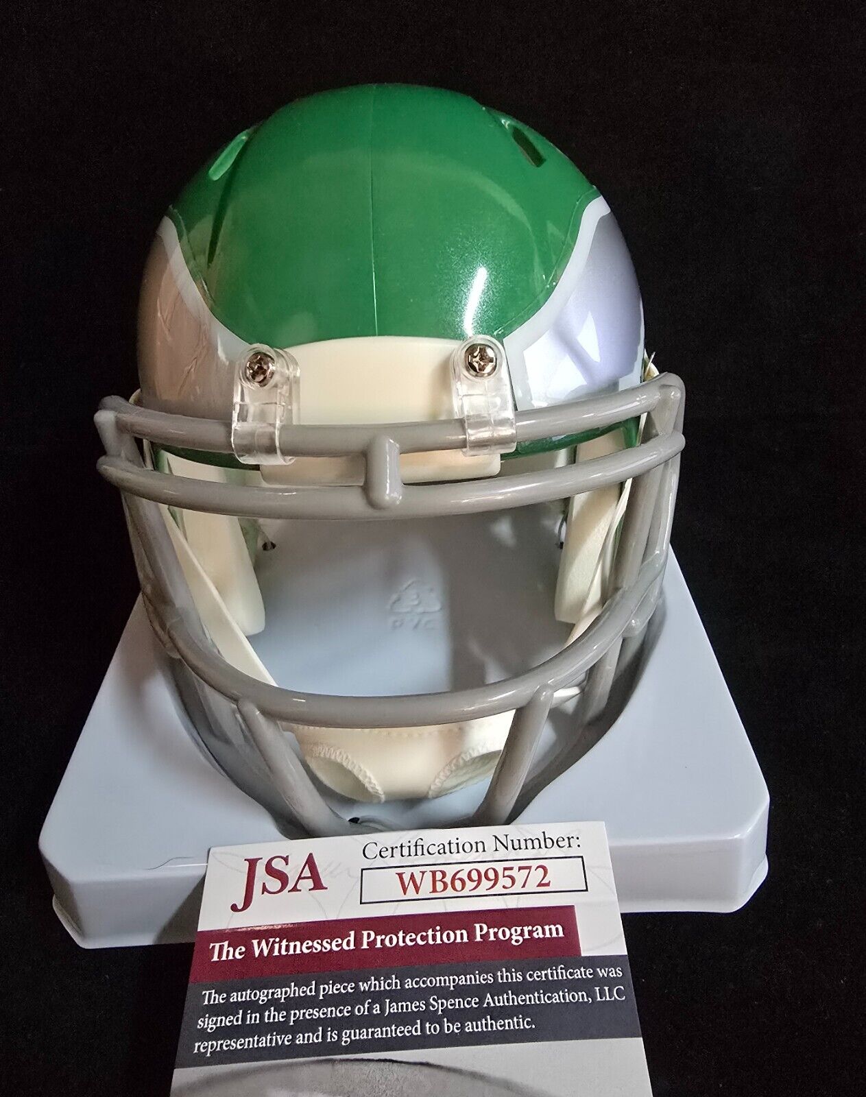 Philadelphia Eagles Fletcher Cox Autographed Signed Kelly Mini Helmet Jsa Coa