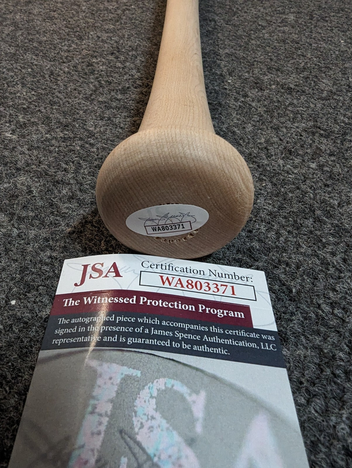 Cleveland Guardians Steven Kwan Autographed Inscribed Baseball Bat Jsa Coa