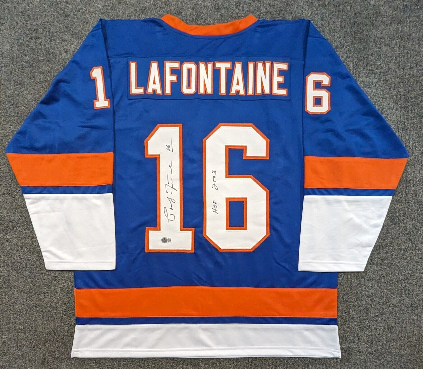 New York Islanders Pat Lafontaine Autographed Signed Inscribed Jersey Beckett