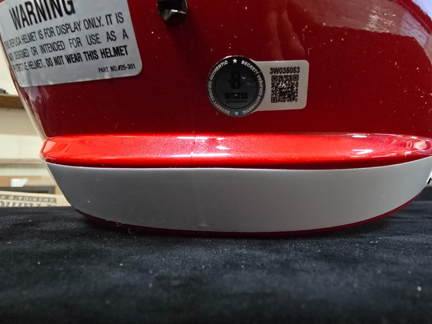 Kansas City Chiefs Trent Mcduffie Autographed Replica Full Size Helmet Bas Coa