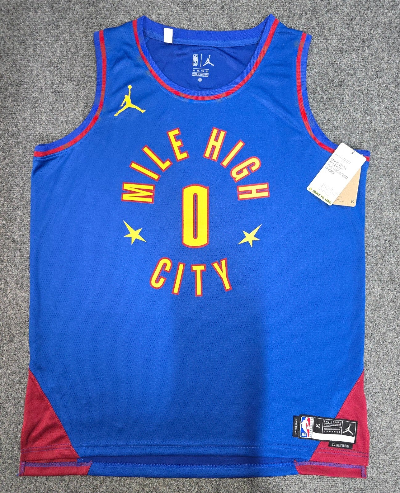 Denver Nuggets Christian Braun Autographed Signed Jersey Beckett Holo