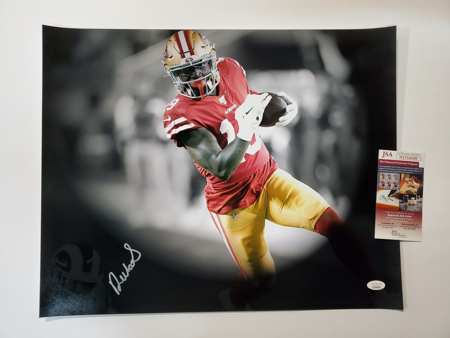 San Francisco 49Ers Deebo Samuel Autographed Signed 16X20 Photo Jsa Coa