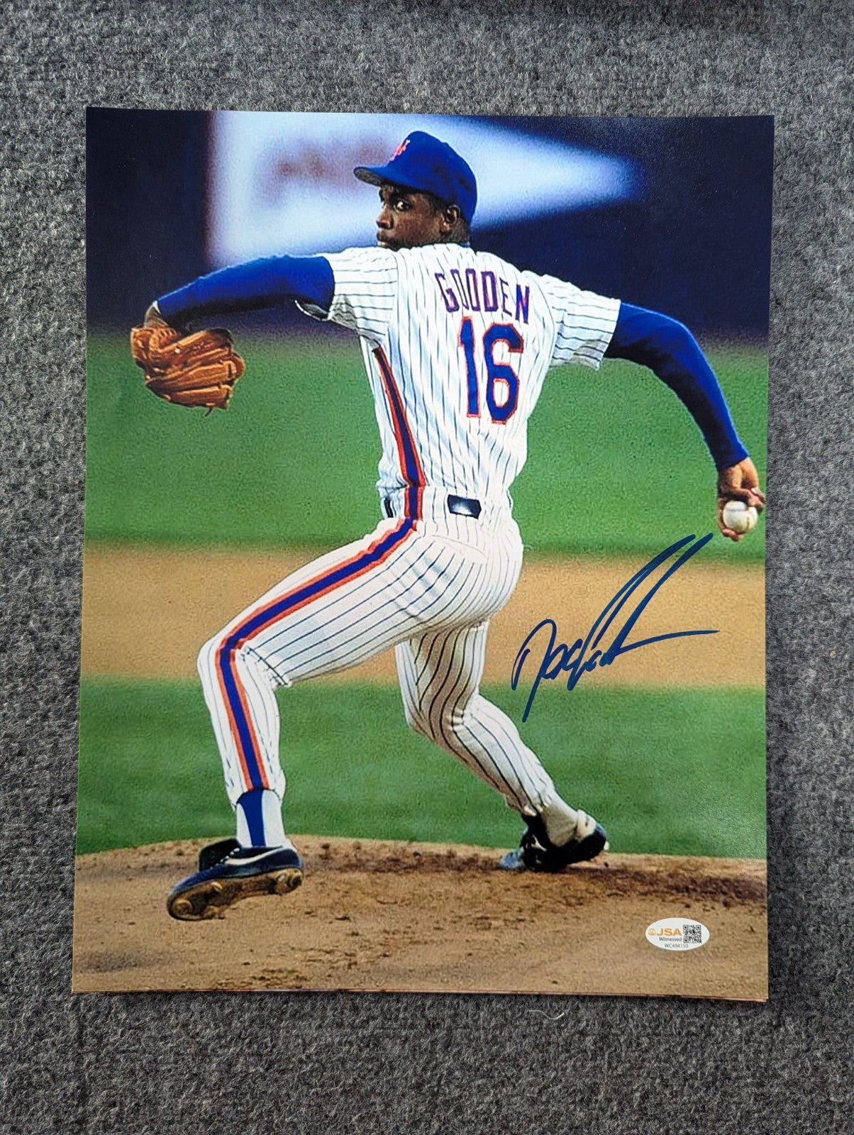 Dwight Gooden Autographed Signed N.Y. Mets 11X14 Photo Jsa Coa