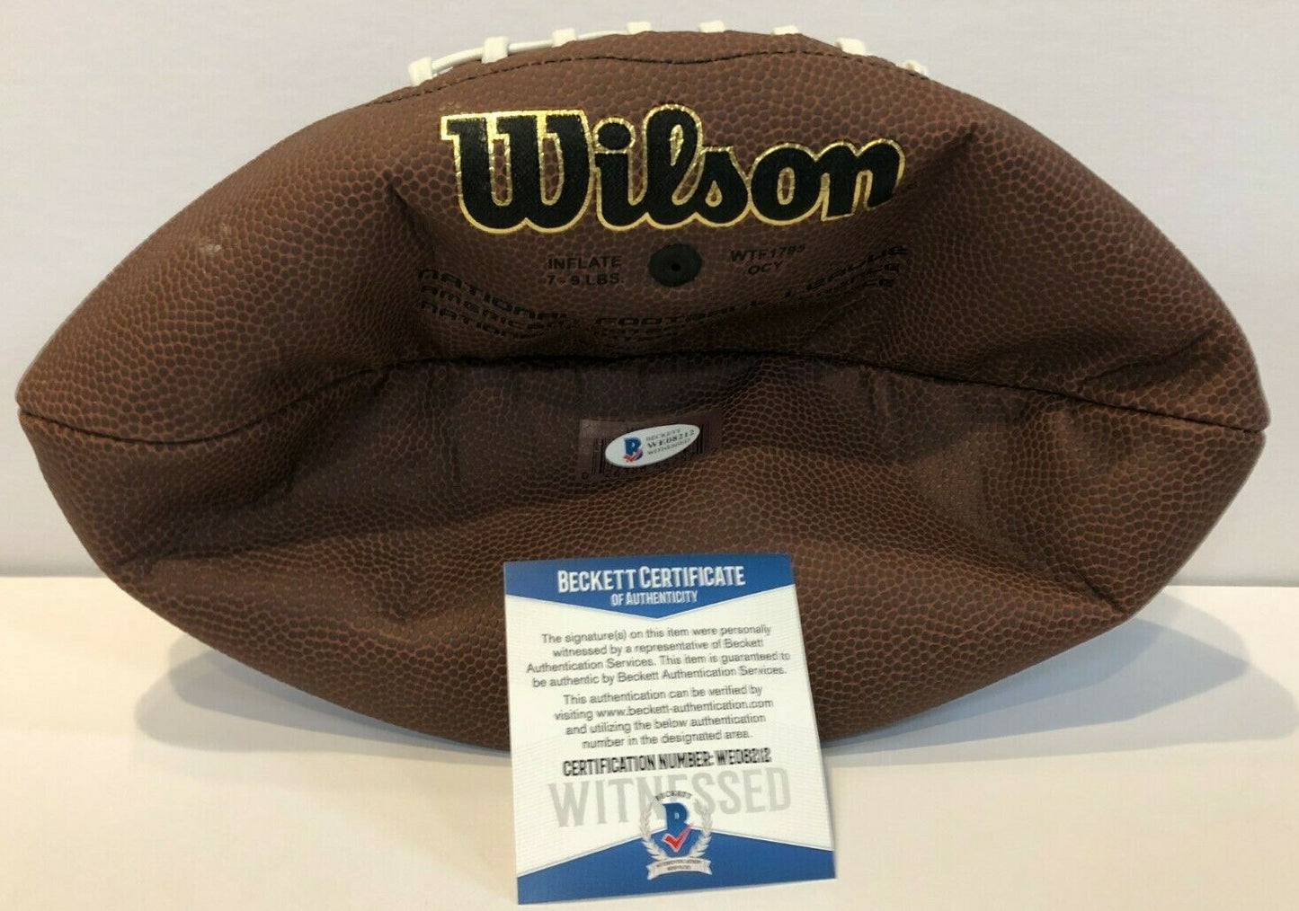 New England Patriots N'keal Harry Autographed Signed Nfl Football Beckett Coa