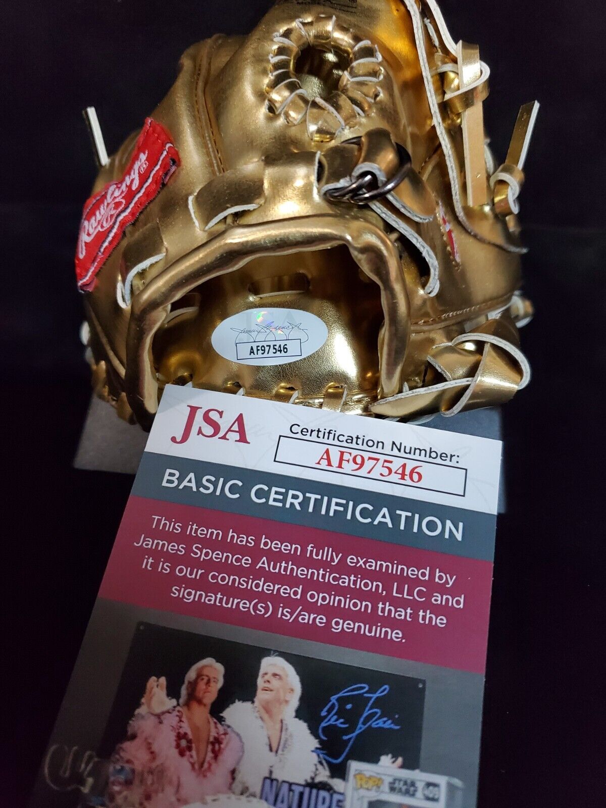 Cincinnati Reds Pete Rose Signed Inscribed 2Xgg Mini Gold Glove Jsa Coa
