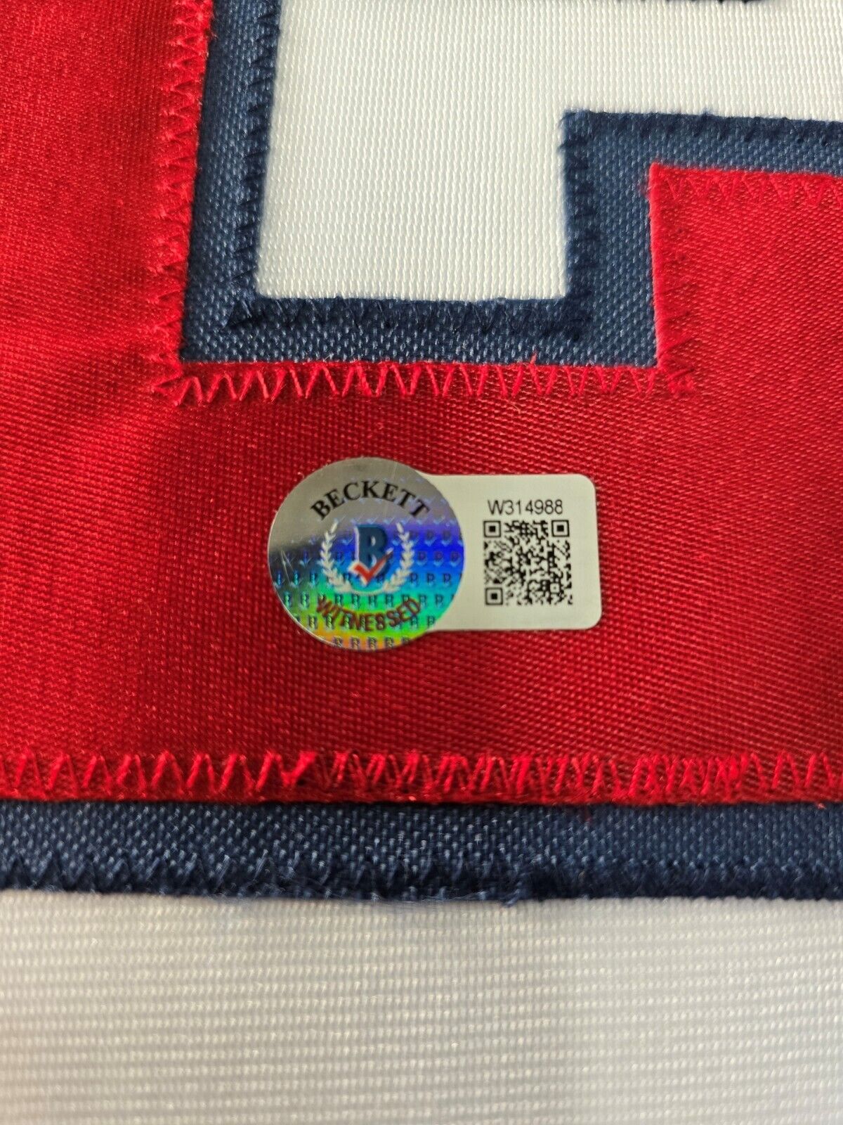 Framed Atlanta Braves Andruw Jones Autographed Signed Jersey Beckett Holo