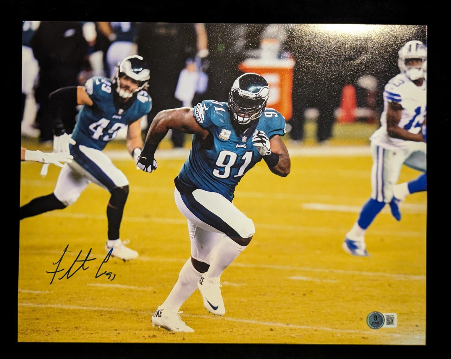 Philadelphia Eagles Fletcher Cox Autographed Signed 11X14 Photo Beckett Holo