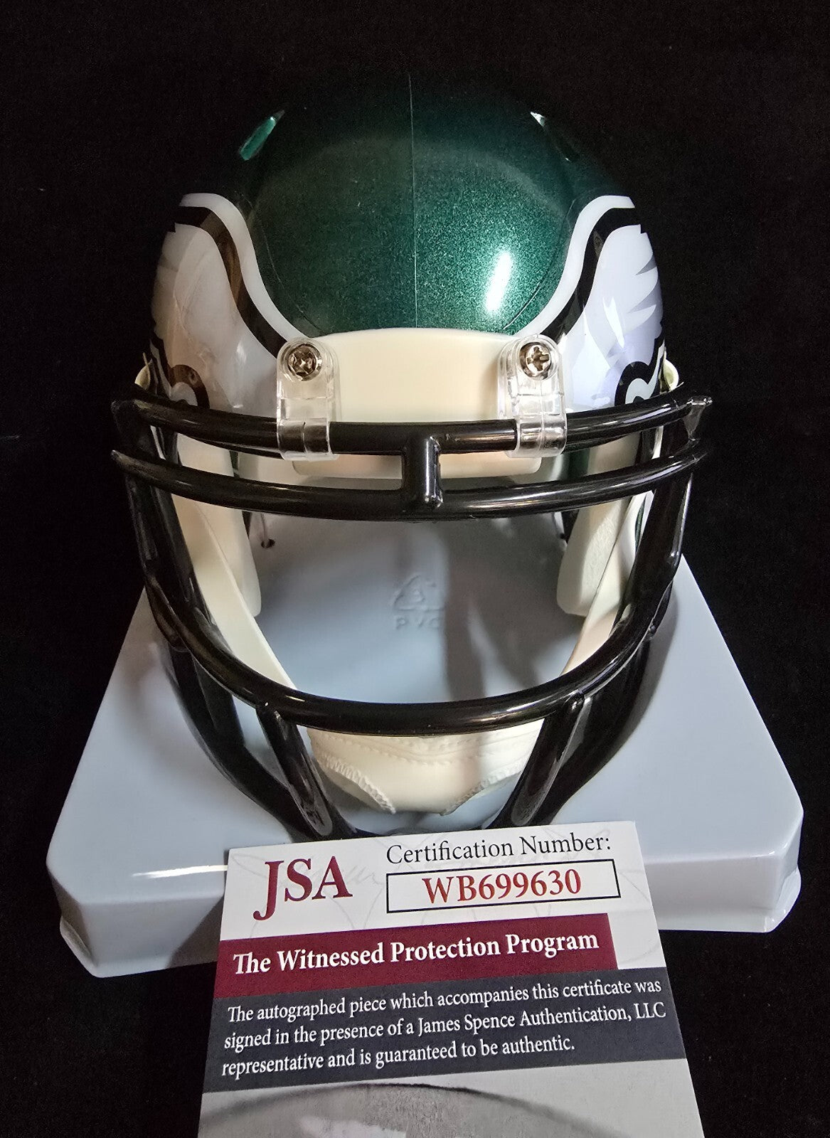 Philadelphia Eagles Fletcher Cox Autographed Signed Speed Mini Helmet Jsa Coa