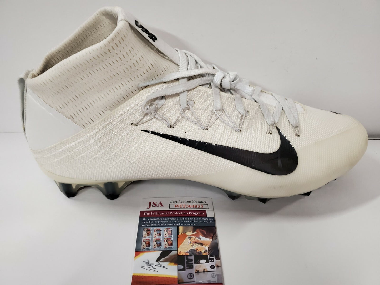 Tampa Bay Buccaneers Dexter Jackson Autographed Inscribed Nike Cleat Jsa Coa