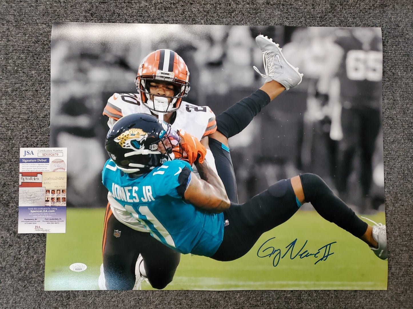 Cleveland Browns Greg Newsome Ii Autographed Signed 16X20 Photo Jsa Coa