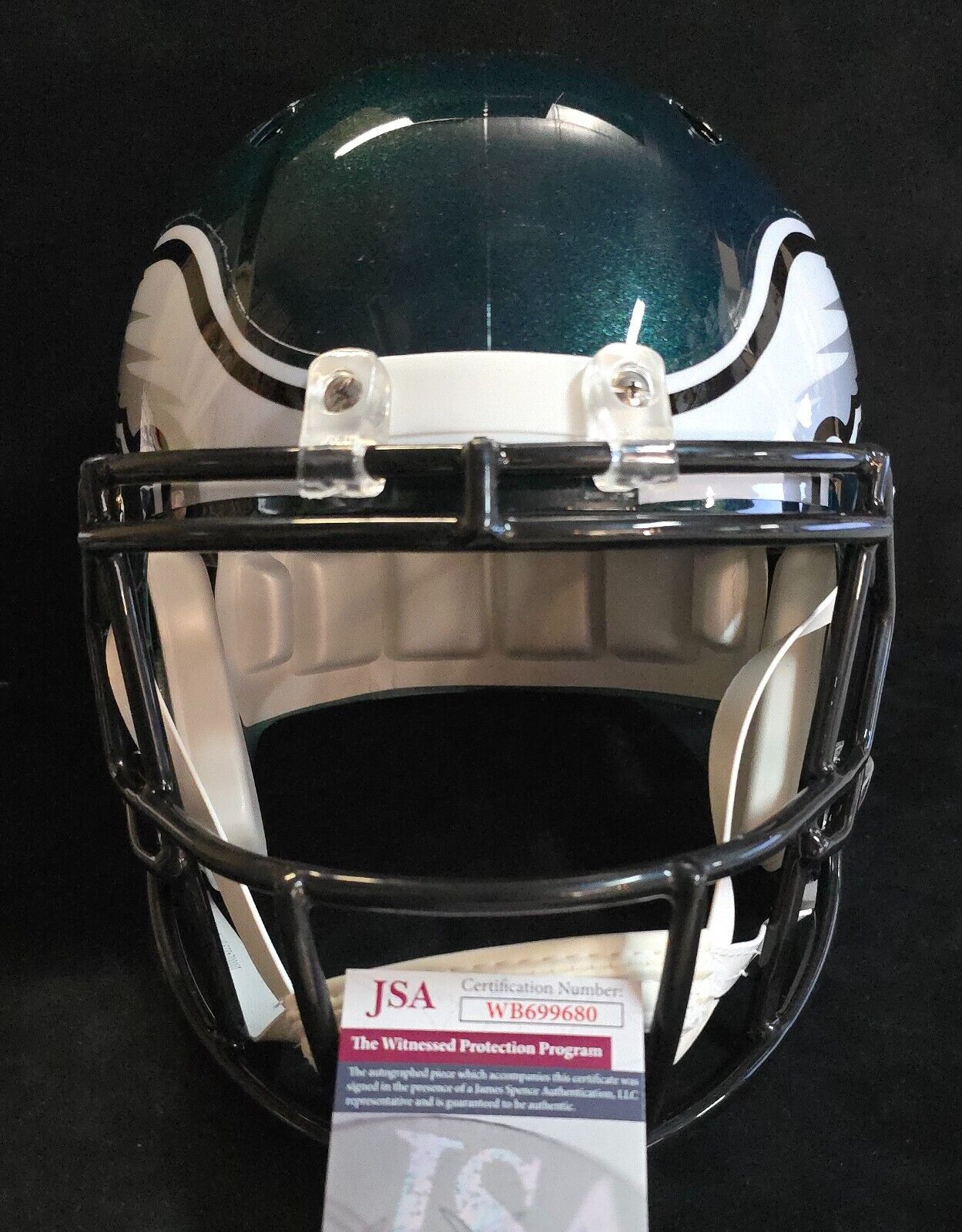 Philadelphia Eagles Fletcher Cox Signed Full Size Speed Replica Helmet Jsa Coa