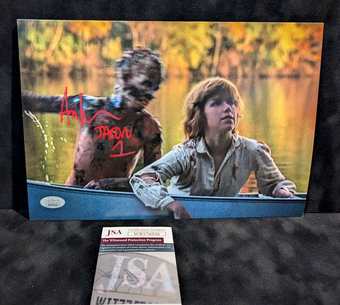 Ari Lehman Signed Inscribed Jason Voorhees Friday The 13Th 8X12 Photo Jsa Coa