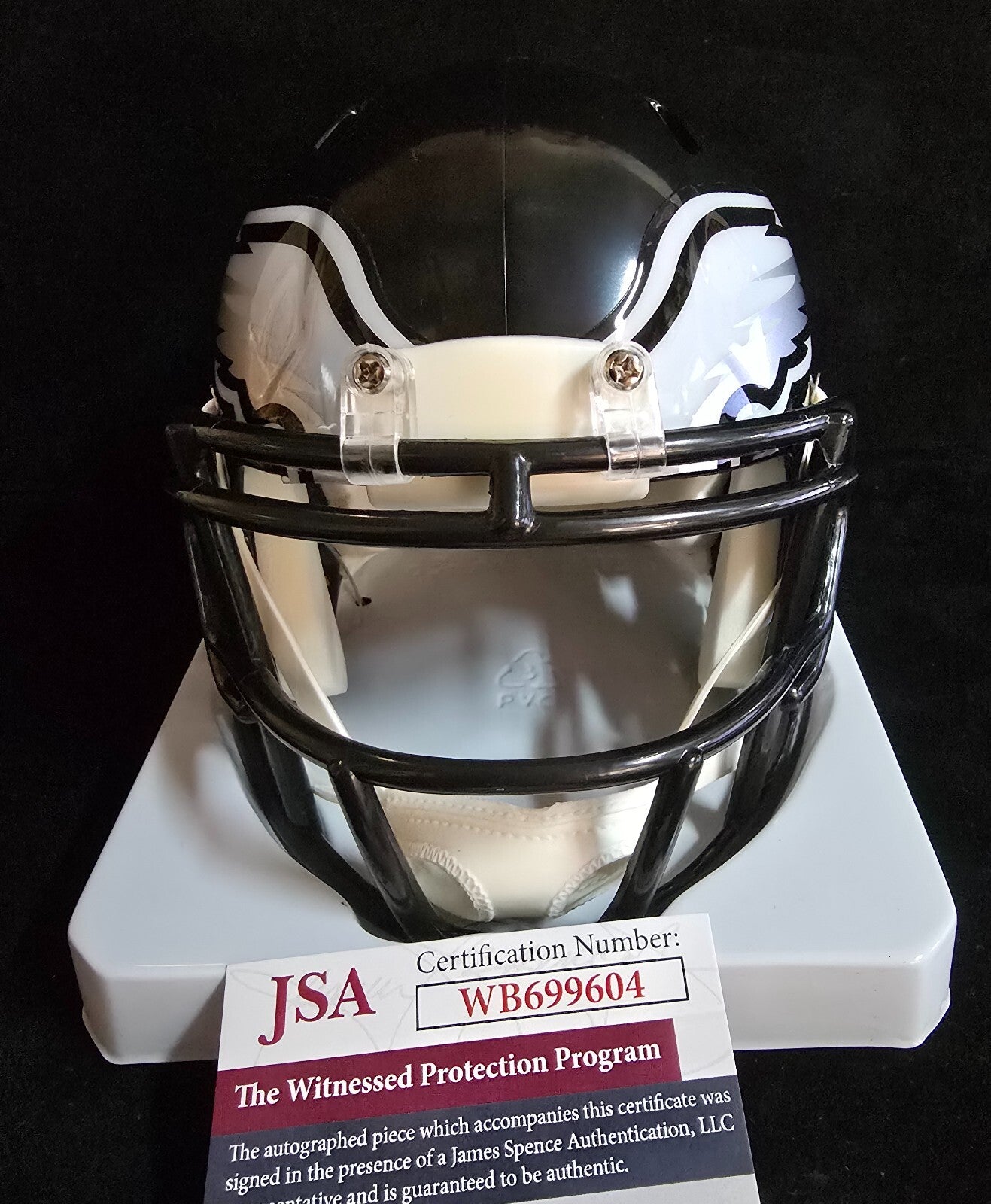 Philadelphia Eagles Fletcher Cox Autographed Signed Black Mini Helmet Jsa Coa