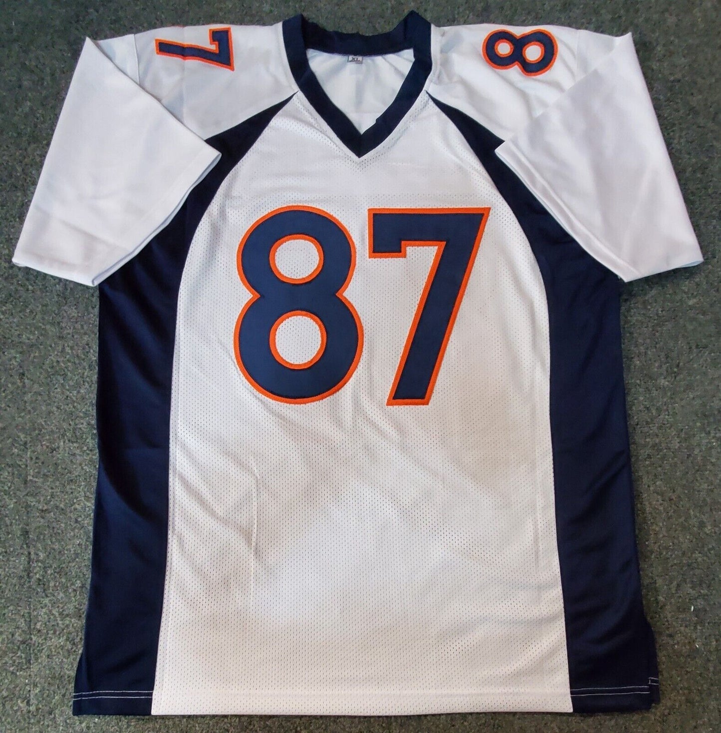 Denver Broncos Ed Mccaffrey Autographed Signed Inscribed Jersey Jsa Coa