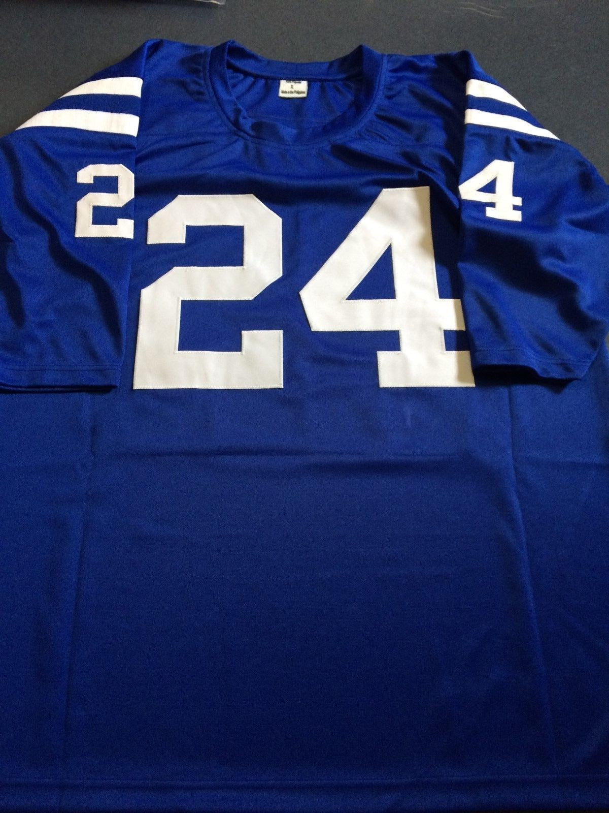 Lenny Moore Autographed Signed Insc Baltimore Colts Tb Jersey Jsa Coa