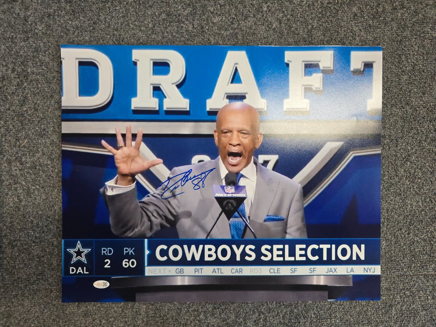 Dallas Cowboys Drew Pearson Autographed Signed Inscribed 16X20 Photo Jsa Coa
