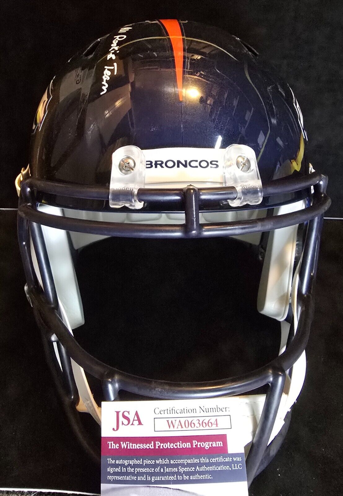 Denver Broncos Pat Surtain Ii Signed Insc Speed Replica Full Size Helmet Jsa