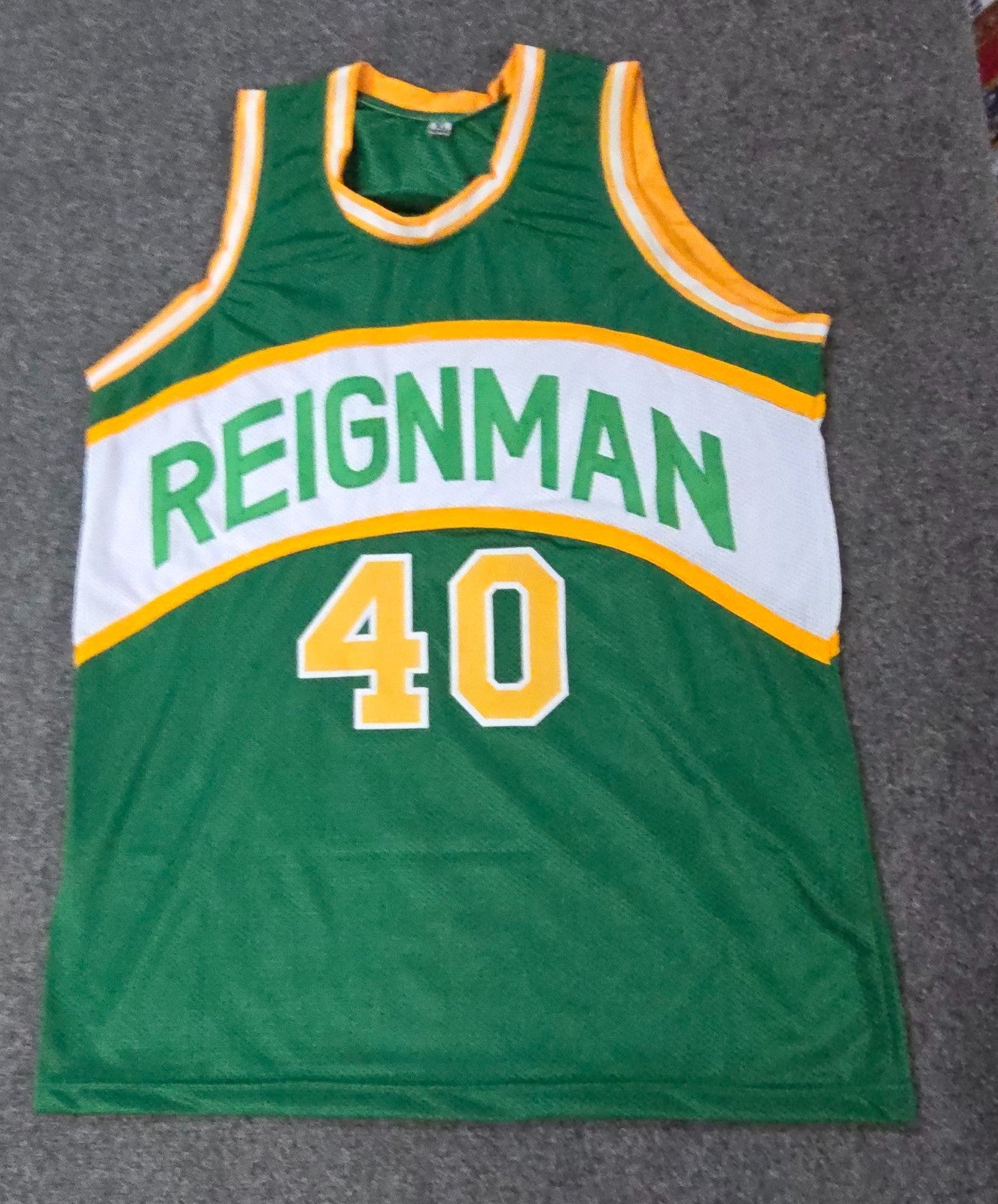 Seattle Supersonics Shawn Kemp "Reign Man" Autographed Signed Jersey Beckett
