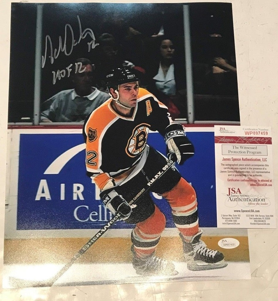 Adam Oates Autographed Signed Inscribed Boston Bruins 11X14 Photo Jsa Coa