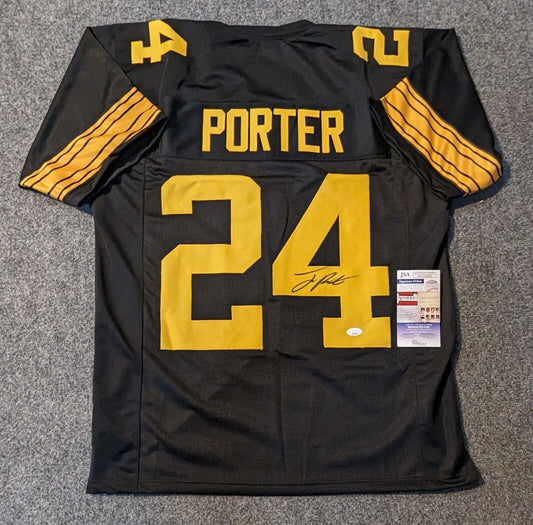 MVP Authentics Pittsburgh Steelers Joey Porter Jr Autographed Signed Color Rush Jersey Jsa Coa 117 sports jersey framing , jersey framing