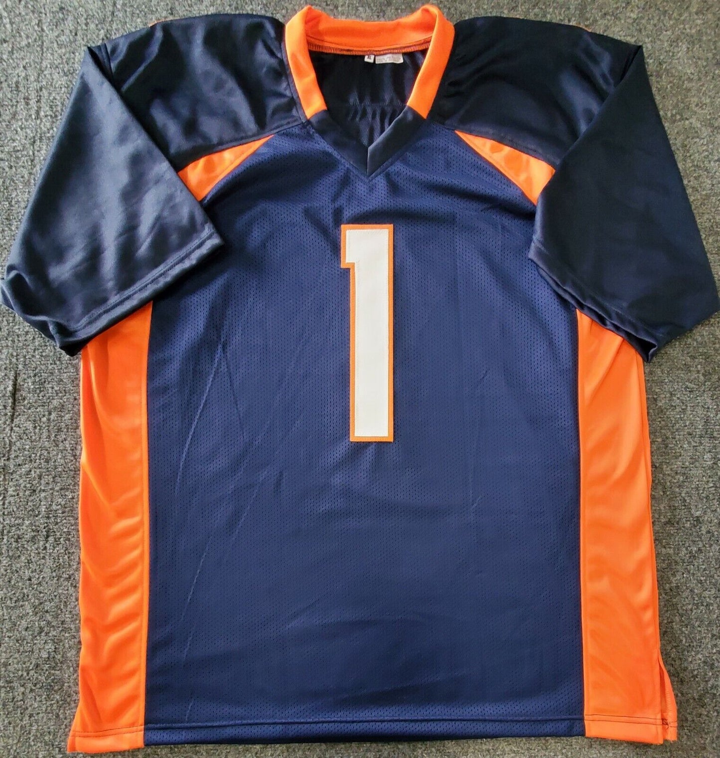 MVP Authentics Kj Hamler Autographed Signed Denver Broncos Jersey Jsa Coa 125.10 sports jersey framing , jersey framing